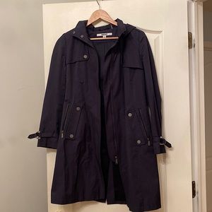 Navy DKNY trench coat! Size XS